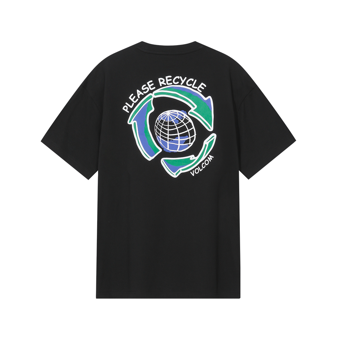 볼컴 리사이클 티셔츠 (블랙)(Volcom Recycle Short Sleeve Black)
