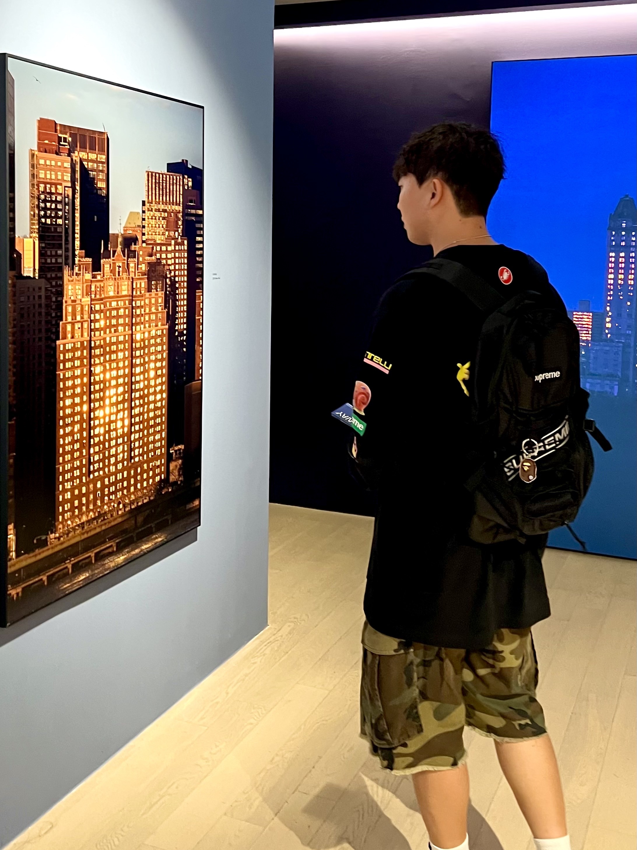 Supreme x SpongeBob SquarePants Castelli Racing L/S T-Shirt Black - 25SS, Supreme Backpack Black - 23FW 착용 스타일 - 1