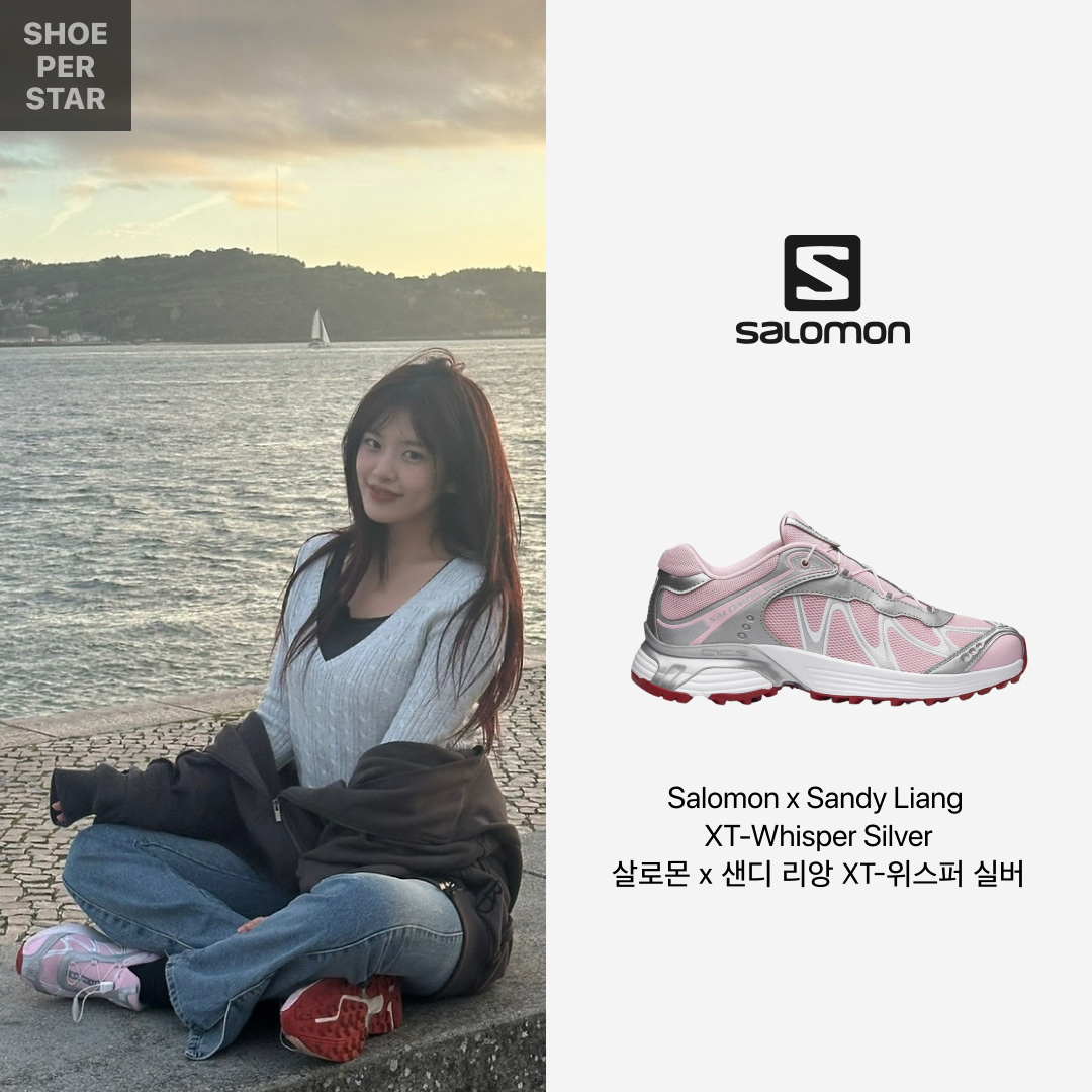 Salomon x Sandy Liang XT-Whisper Fairy Tale Silver 착용 스타일 - 2