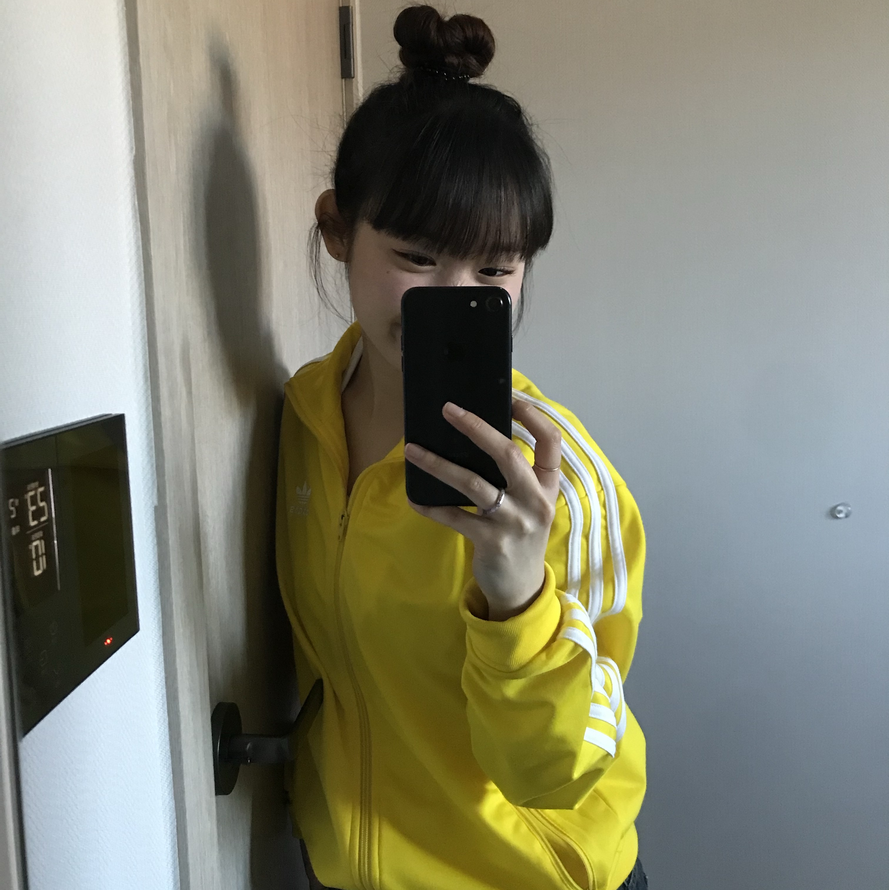 Adidas Adicolor Classic Firebird Track Top Bold Gold - KR Sizing 착용 스타일 - 1