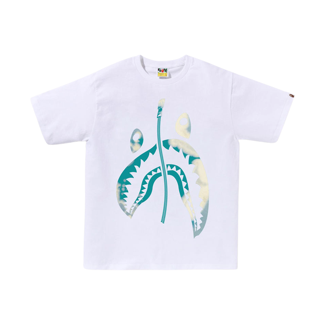 베이프 타이 다이 트위스트 샤크 티셔츠 화이트(BAPE Tie Dye Twist Shark T-Shirt White) - 1