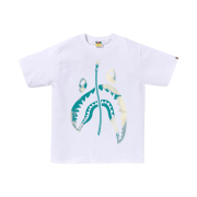 BAPE Tie Dye Twist Shark T-Shirt White