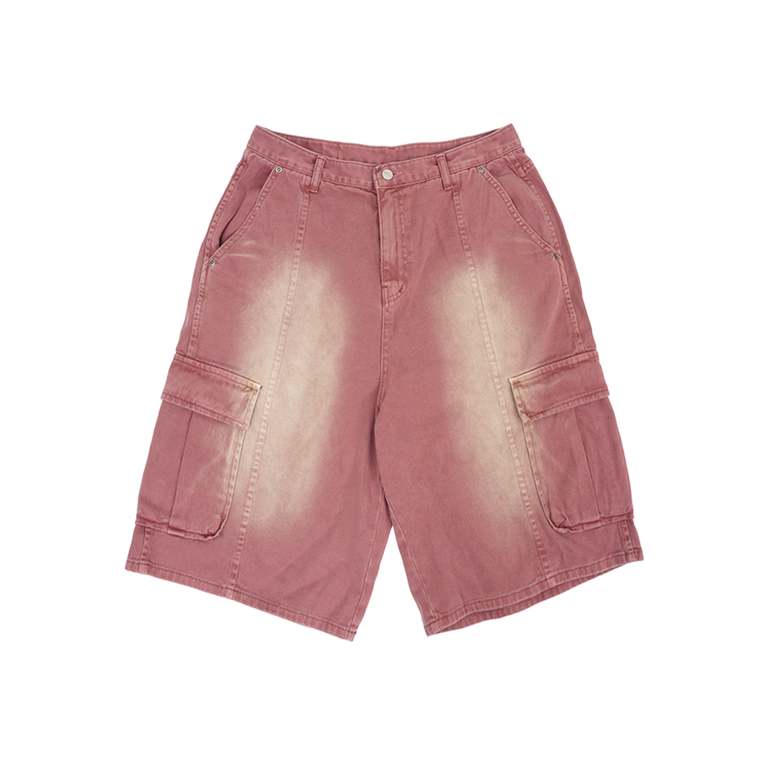 케이지엠 다잉데님 버뮤다 팬츠 핑크(KZM Dying Denim Bermuda Pants Pink)