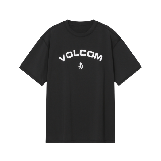 VA252RG101BK Volcom Essential Rash Guard Short Sleeve Black