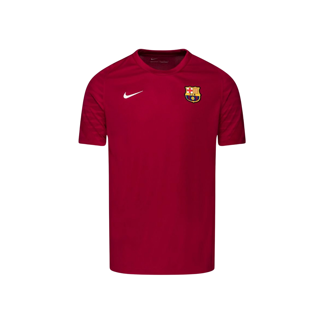 CW1845-621 Nike FC Barcelona 2021/22 Dri-Fit Strike Top Noble Red Pale Ivory (Non Marking Ver.)