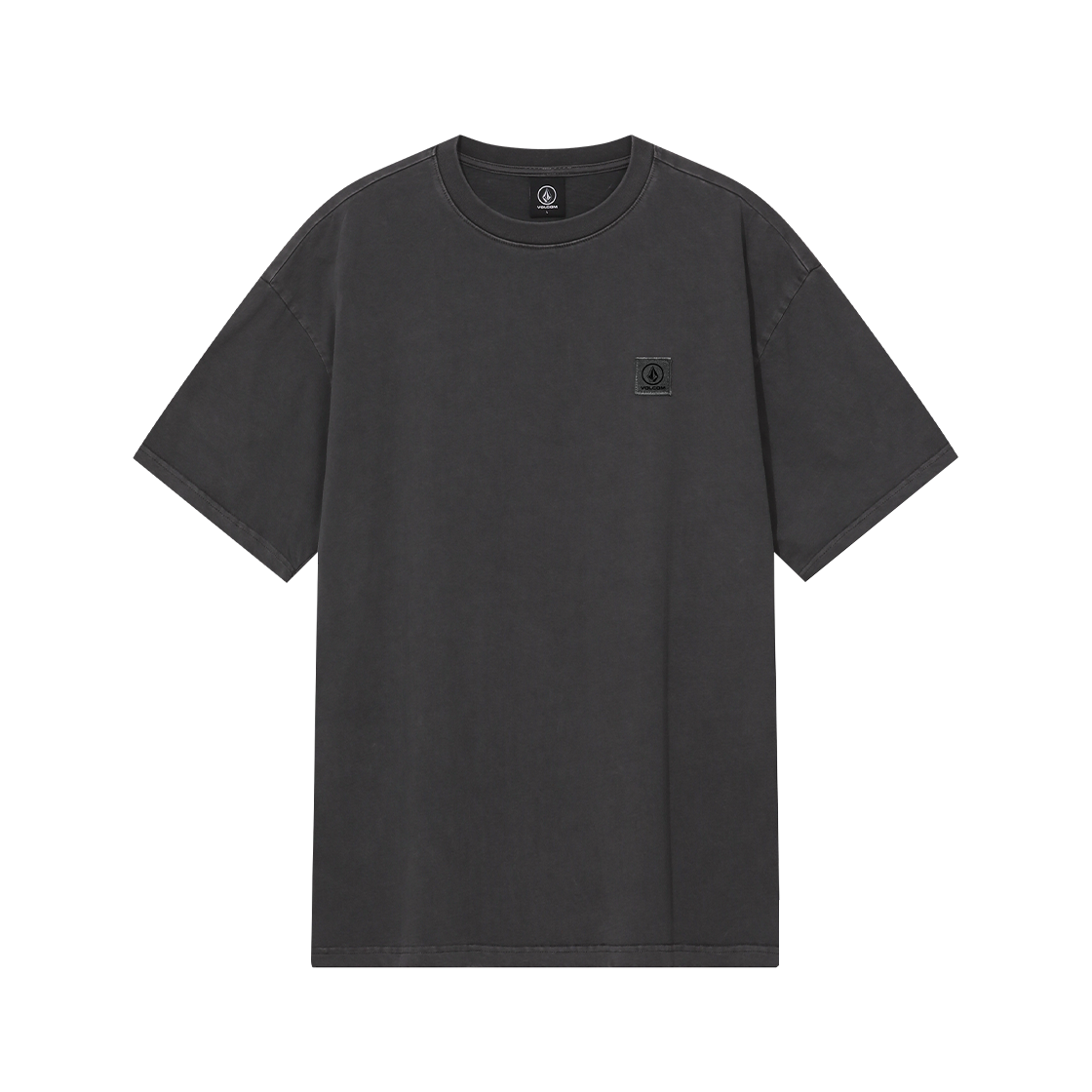 VA252TS002CH Volcom Wappen Garment Dying Short Sleeve Charcoal