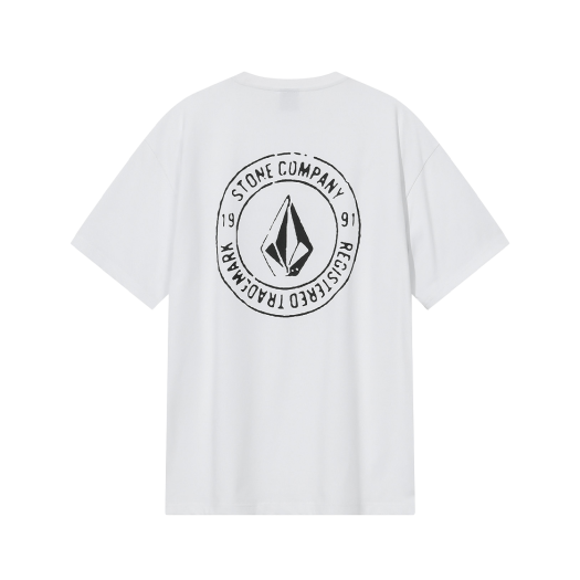 VA252TS104WH Volcom Summer Essential Round Short Sleeve White