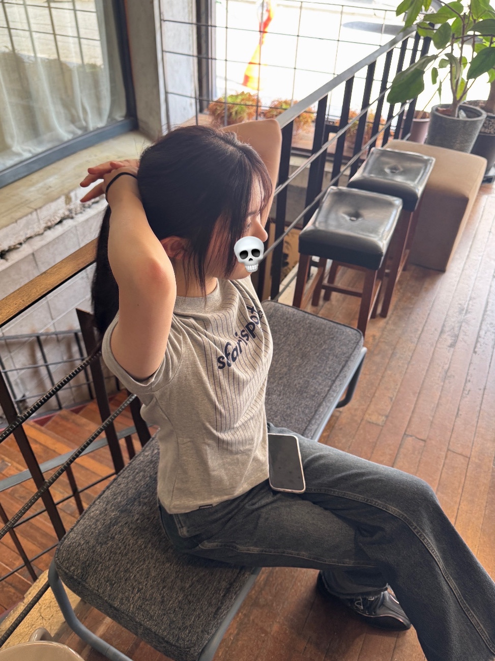 Safarispot Women 1/2 Safarispots Magazine Tee Gray, (W) Rockfishweatherwear Square Toe Two Strap Mary Jane Black 착용 스타일