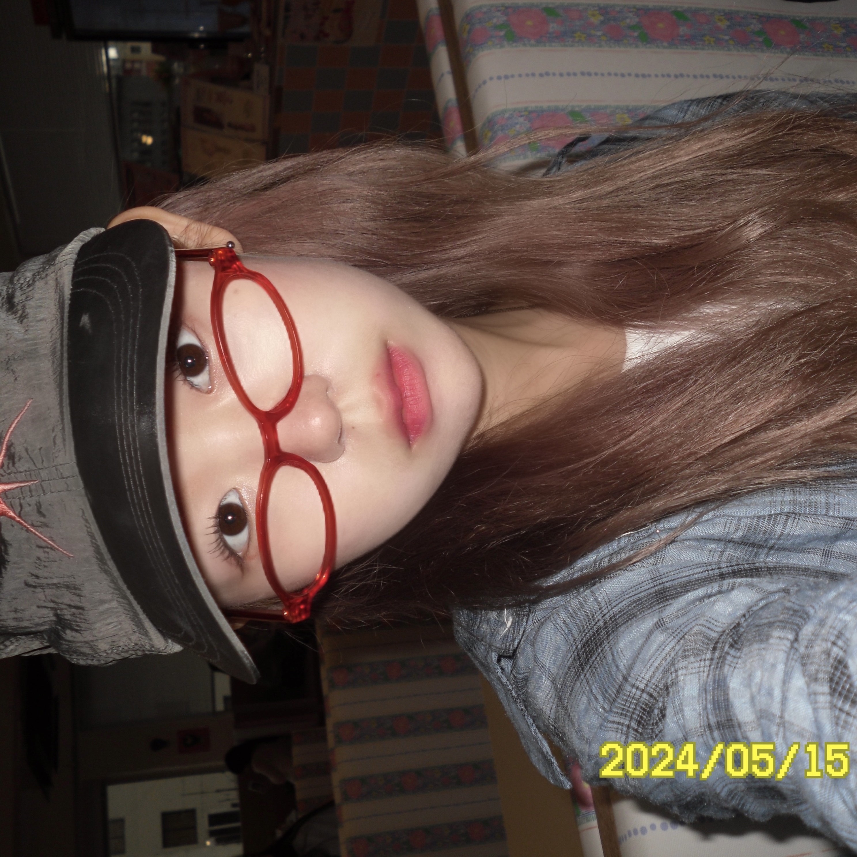 Yunse Hatch Nylon Cap Grey 착용 스타일 - 3