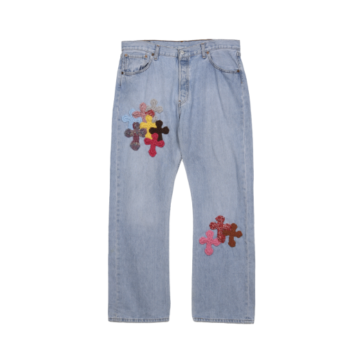YARN- DENIMPT-22 Y.A.R.N.  Levi's 501 3D Cross Knit Motif Indigo