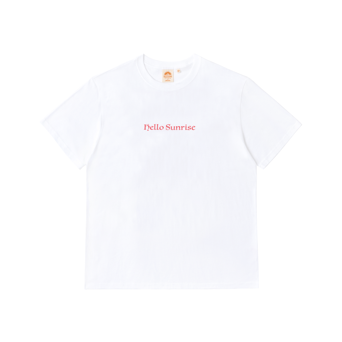 HS52SS016WH Hello Sunrise Info Graphic Tee White