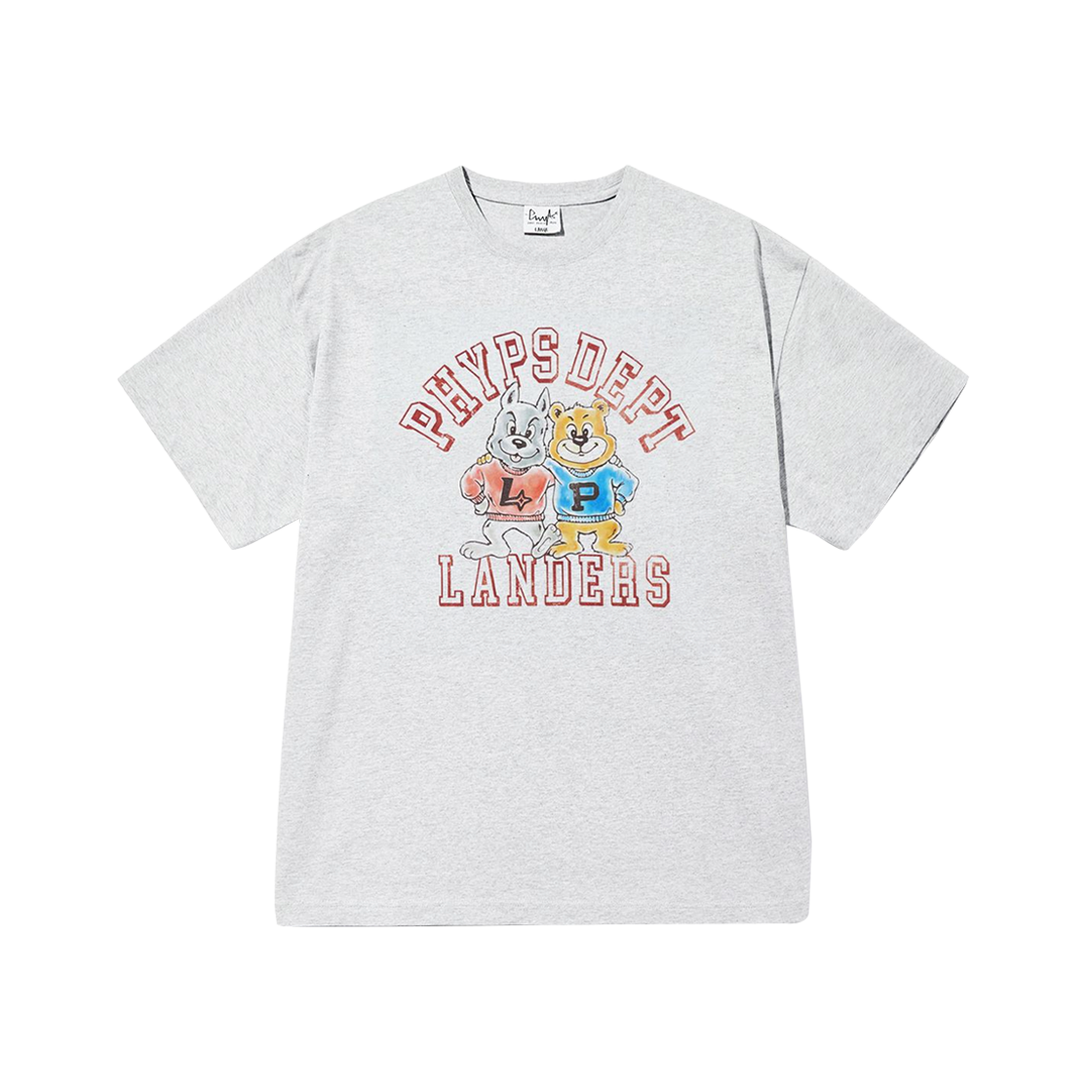 SSG 랜더스 x 피뎁트 그래픽 티셔츠 라이트 그레이(SSG Landers x Phypsdept Graphic T-Shirt Light Grey)