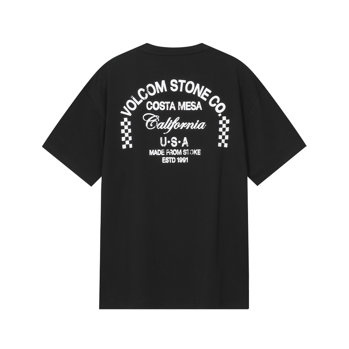 볼컴 어드레스 체커 티셔츠 (블랙)(Volcom Address checker Short Sleeve Black)
