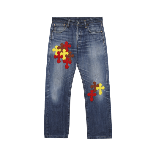 YARN- DENIMPT-23 Y.A.R.N.  Levi's 501 3D Cross Knit Motif Indigo