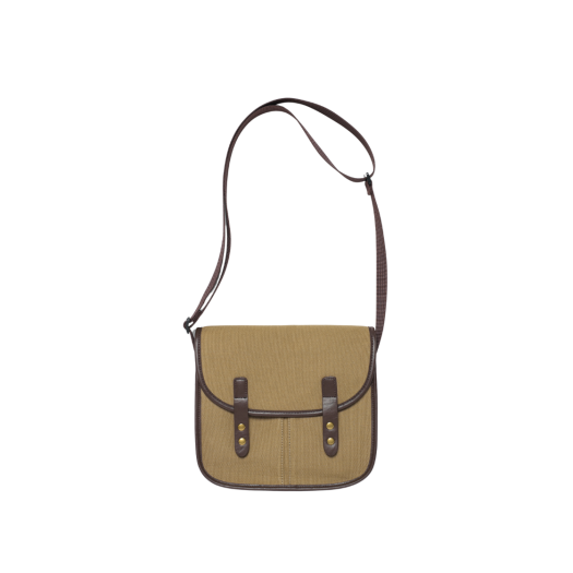 HEQFABA802CAA eastserviceshop Canvas Leather Buckle Cross Bag Camel