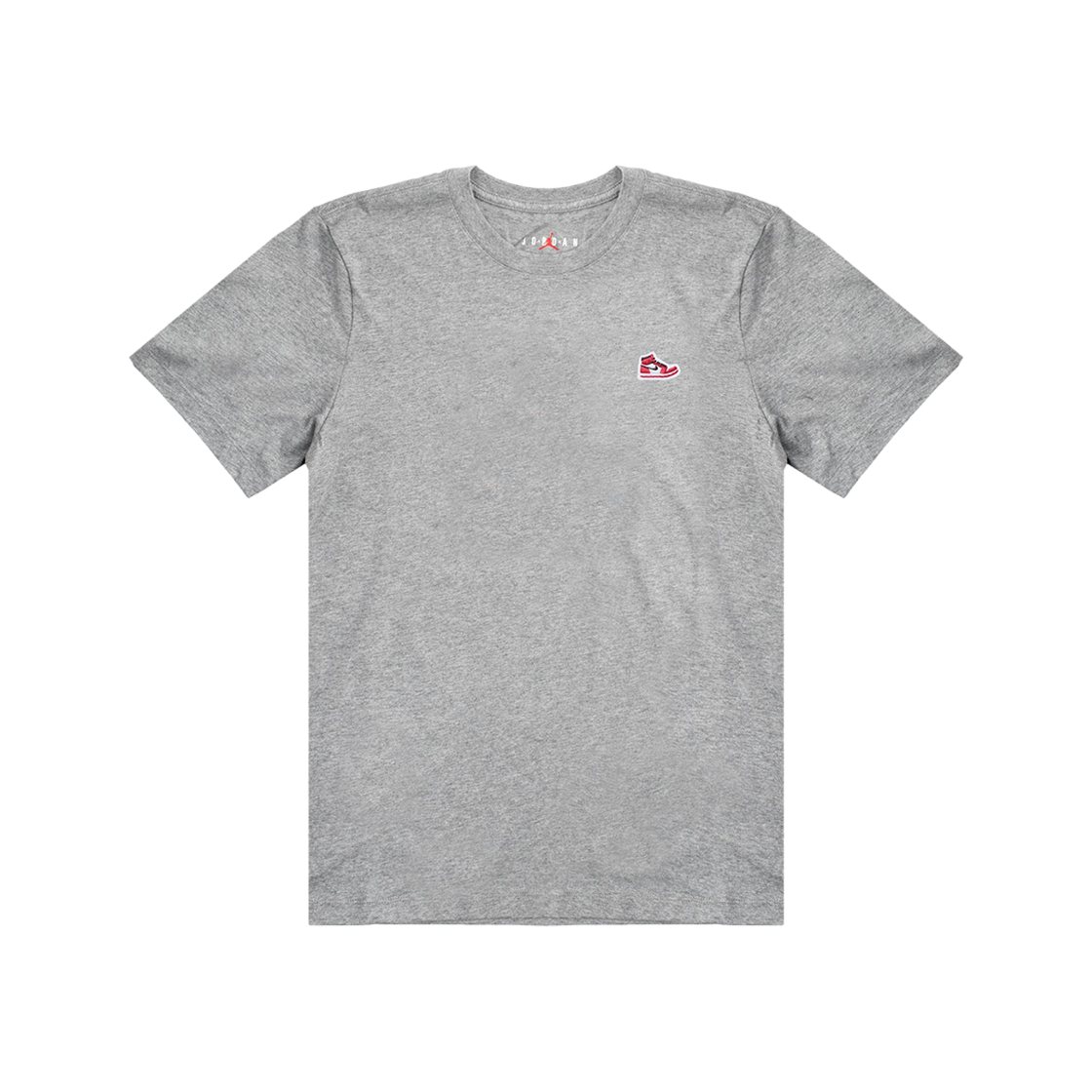 조던 브랜드 스니커즈 패치 티셔츠 카본 헤더 바시티 레드 - 아시아(Jordan Brand Sneakers Patch T-Shirt Carbon Heather Varsity Red - Asia) - 1