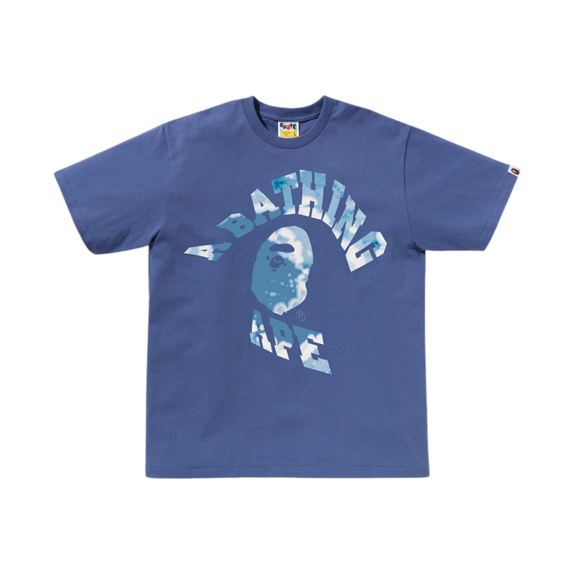 - BAPE Tie Dye Twist College T-Shirt Navy