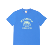 Hello Sunrise VTG Arch Logo Tee Blue