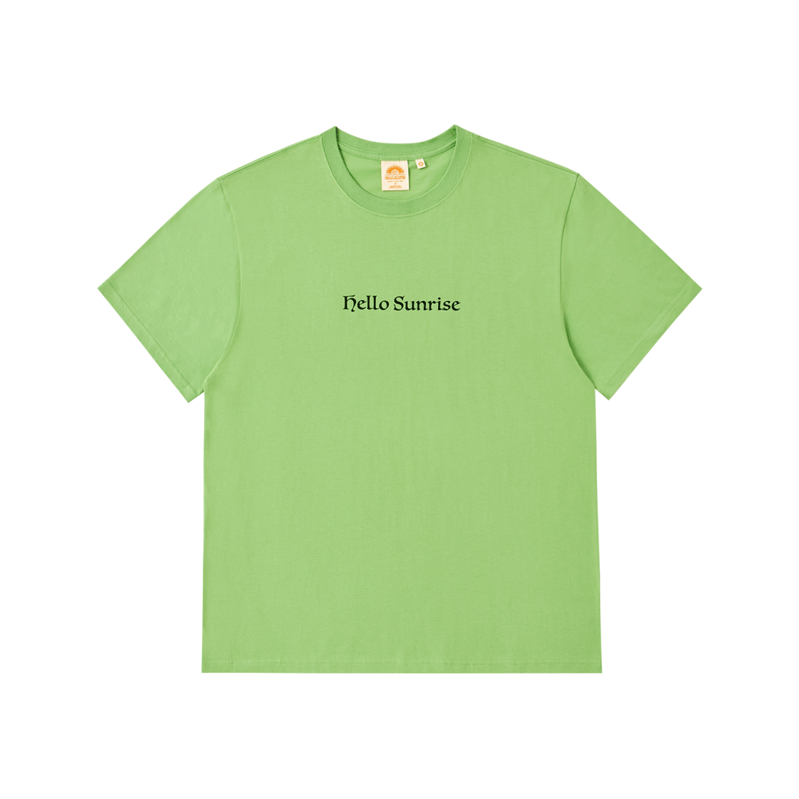 HS52SS016LG Hello Sunrise Info Graphic Tee Light Green