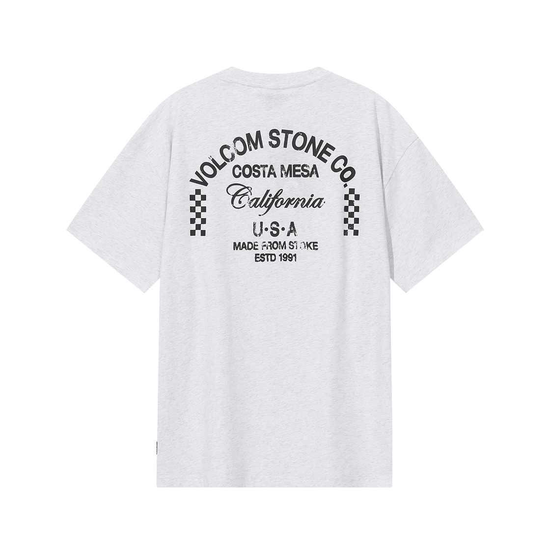 볼컴 어드레스 체커 티셔츠 (아이스 그레이)(Volcom Address checker Short Sleeve Ice Grey)