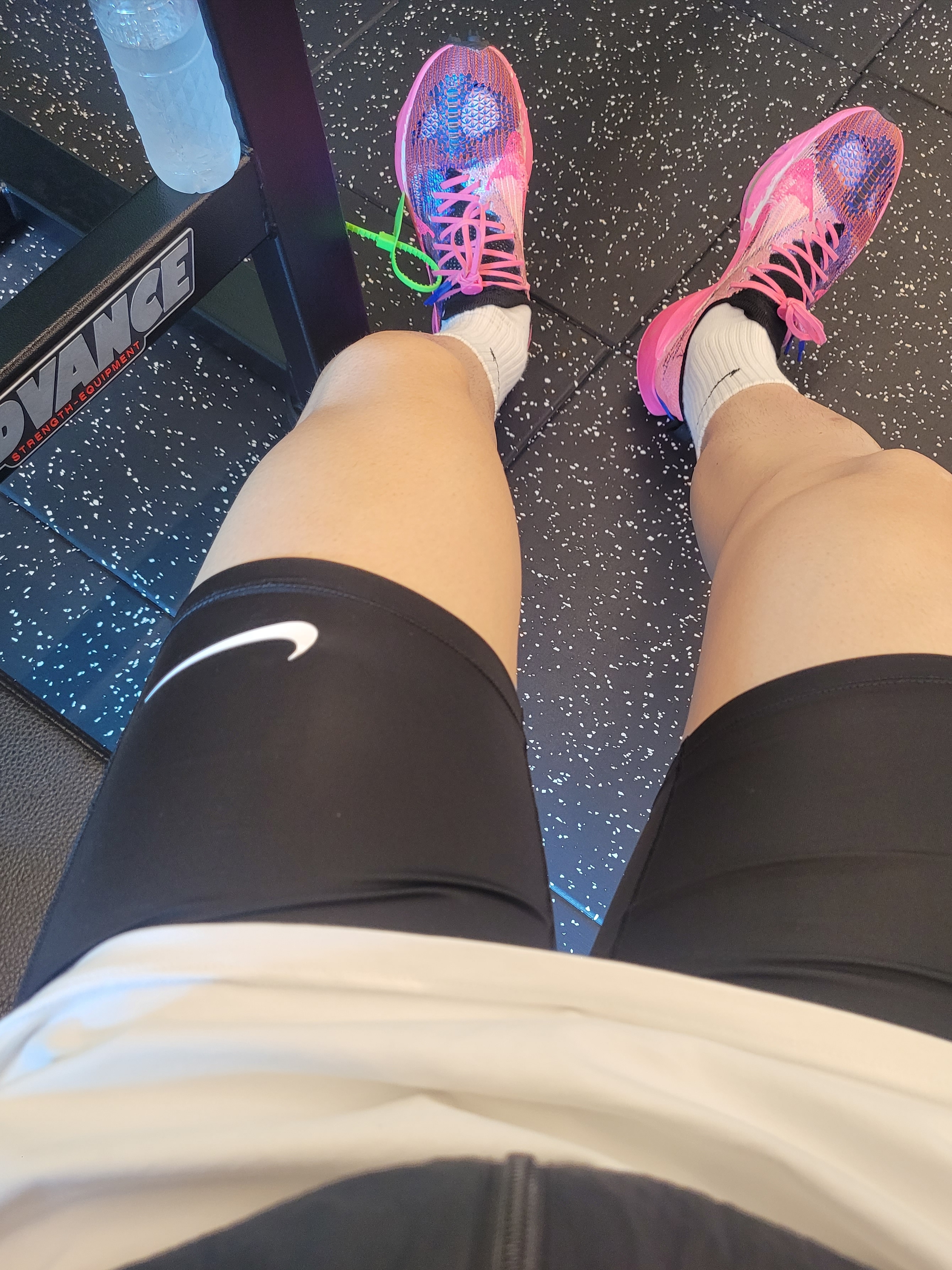 Nike Pro Dri-Fit Fitness Long Shorts Black - Asia, Nike x Off-White Air Zoom Tempo Next% Pink Glow 착용 스타일