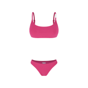 HDEX Metal Ribbed Bikini Set Pink