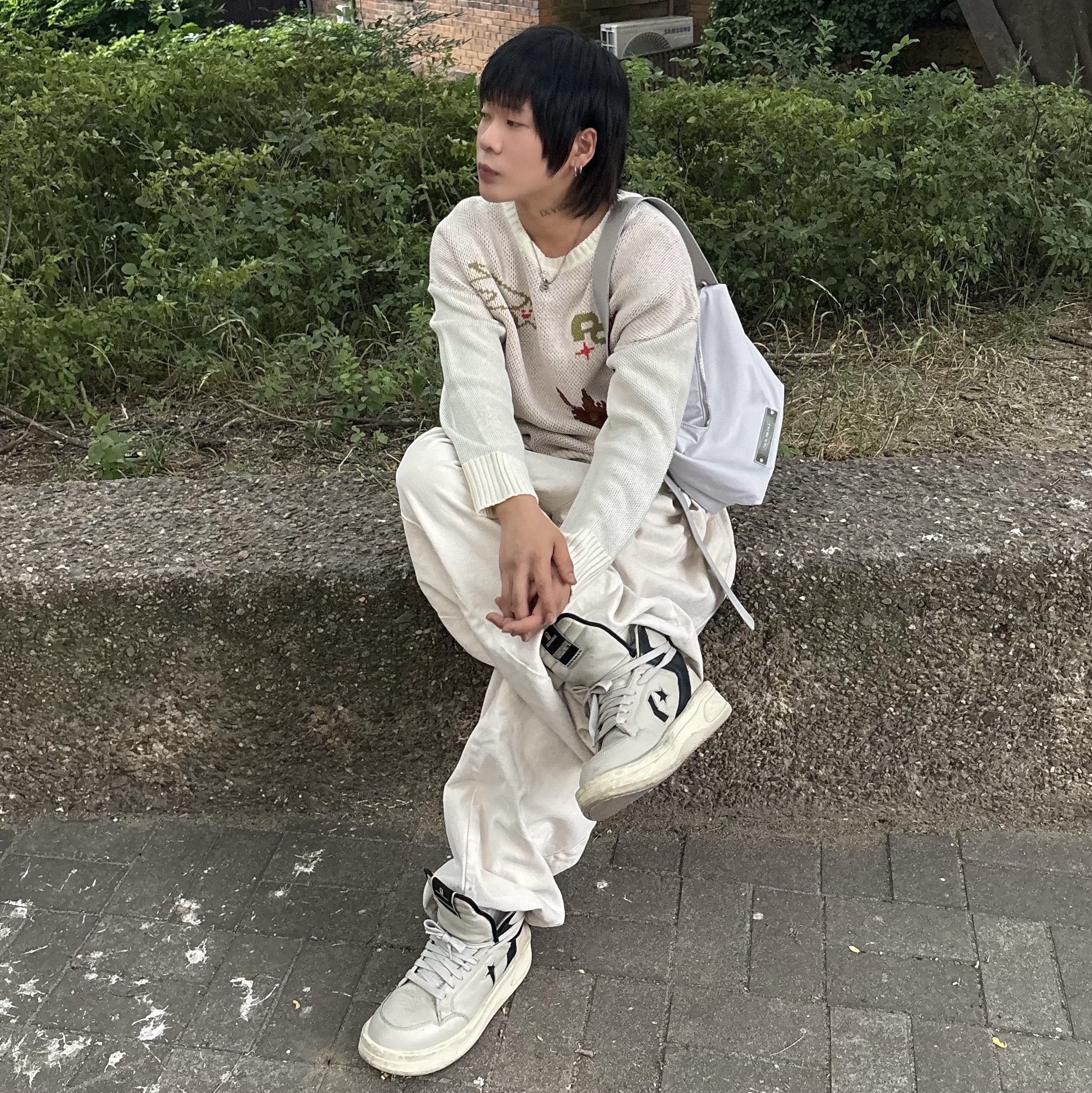 Converse x Drkshdw Turbowpn Pelican, Gucci Interlocking G Pendant Necklace Silver 착용 스타일