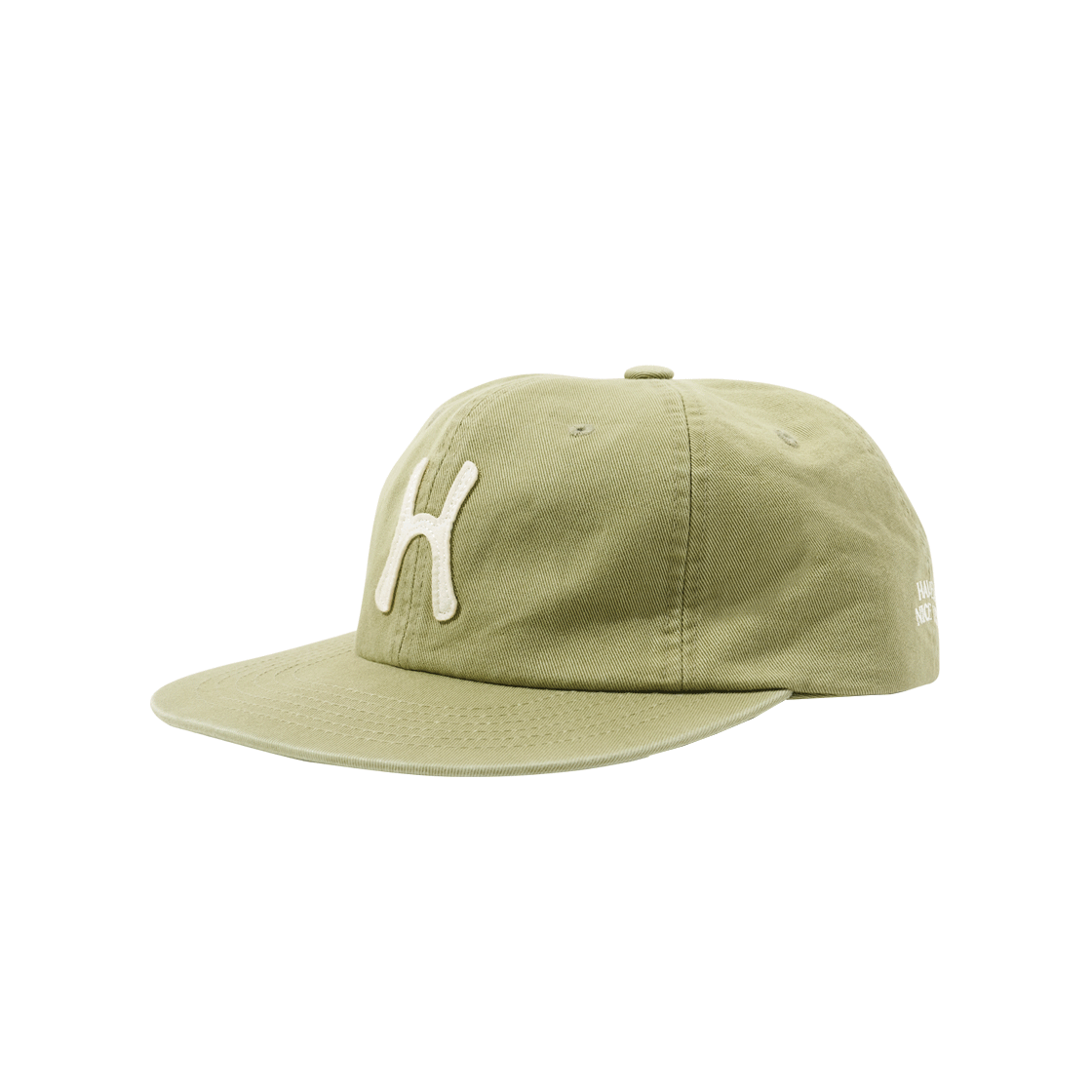 HS52CA906OL0 Hello Sunrise H Logo Cotton Relaxed Fit 6Panel Cap_Olive - #2