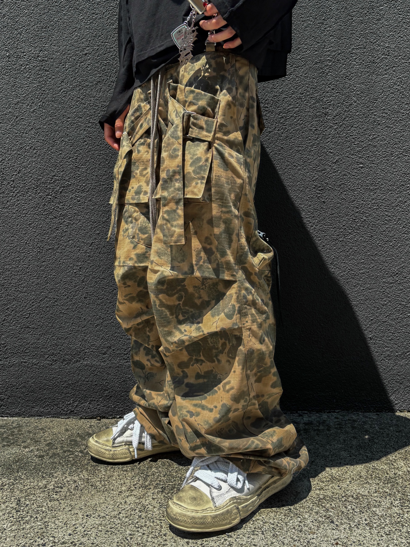 Wapworks Wide Safety Cargo Pants Mold 착용 스타일 - 3