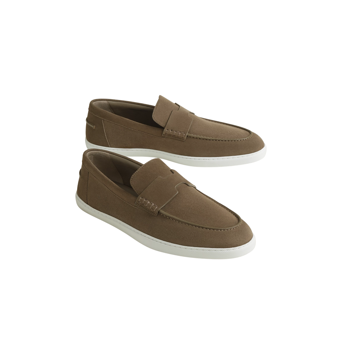 에르메스 잡 로퍼 스웨이드 고트스킨 & 에뚜쁘(Hermes Job Loafers Suede Goatskin & Etoupe) - 3
