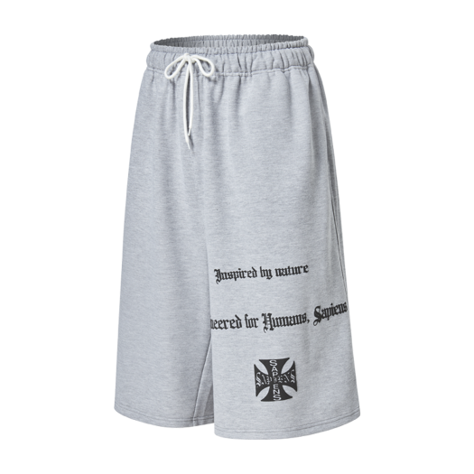 SP25SSPT002GR Sapiens Engineered Over Fit Shorts Gray