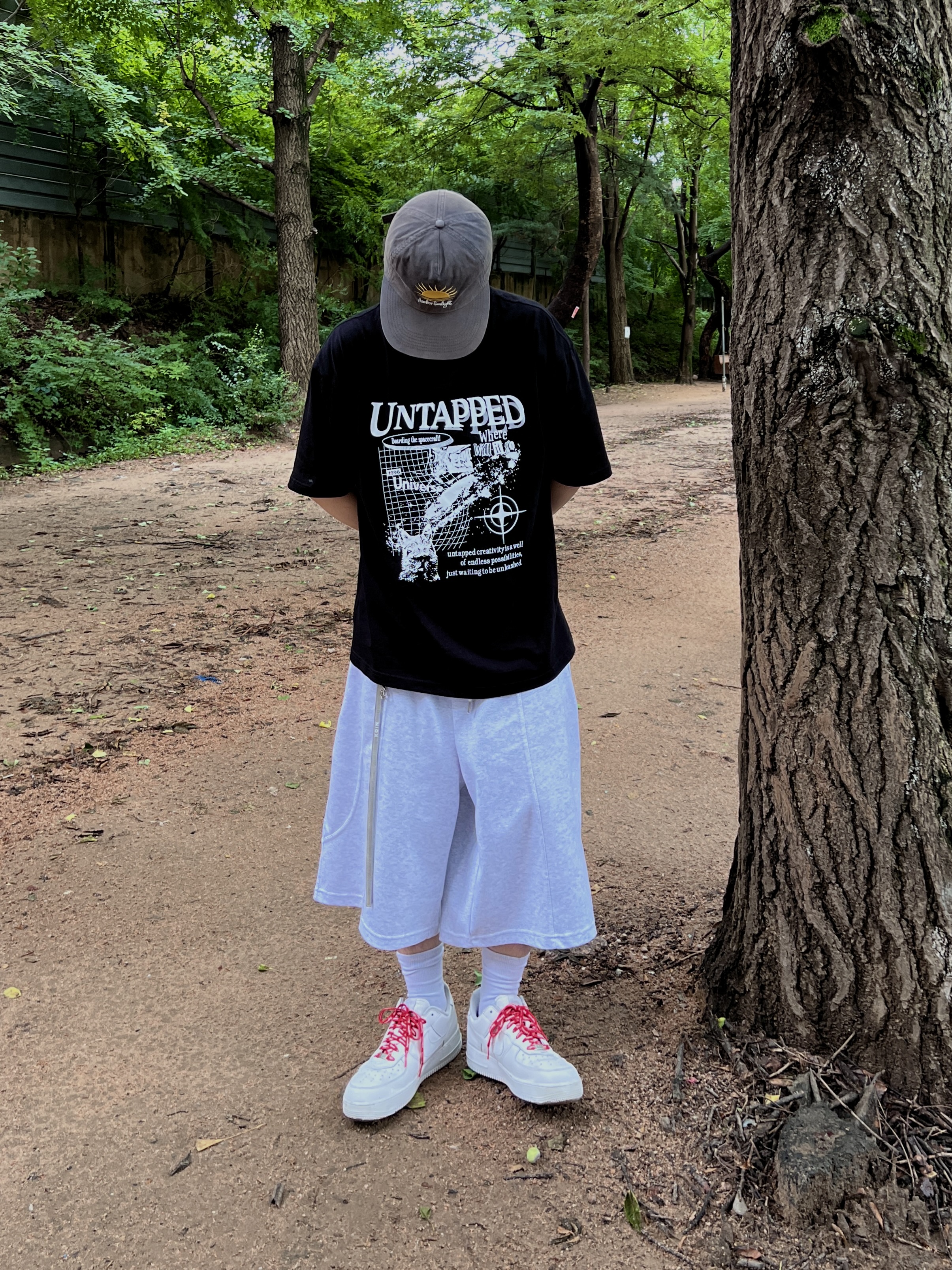 Nike x Supreme Air Force 1 Low White 착용 스타일 - 1