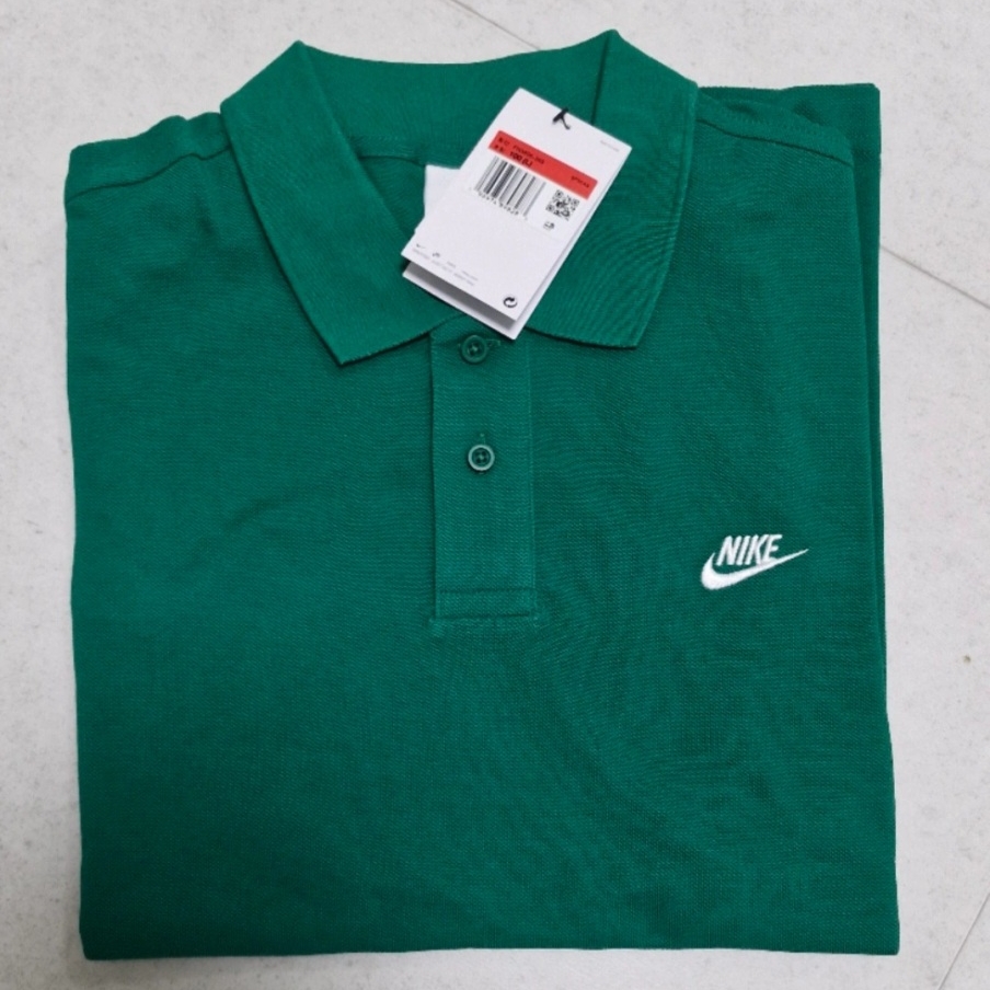 Nike Club Short Sleeve Polo Malachite White - Asia 착용 스타일