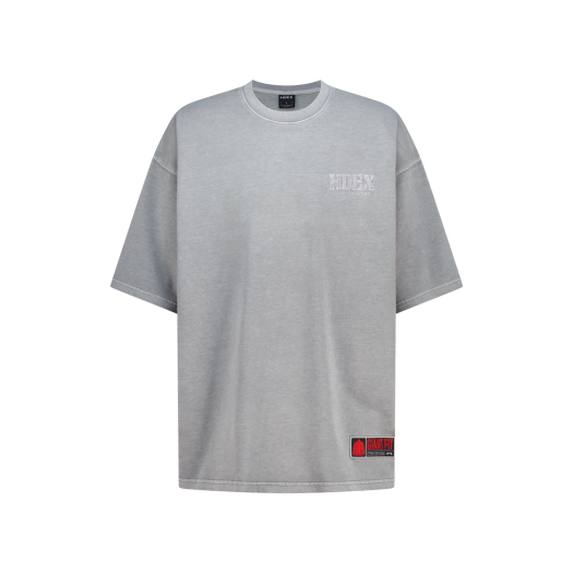 H252MLGTS67PGY HDEX Core Back Logo Giant Fit Washed Short Sleeve Pigment Gray