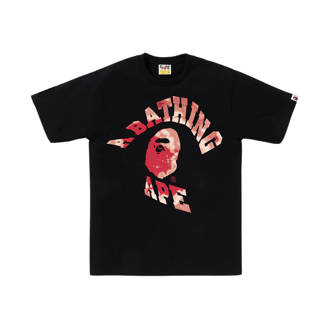 - BAPE Tie Dye Twist College T-Shirt Black