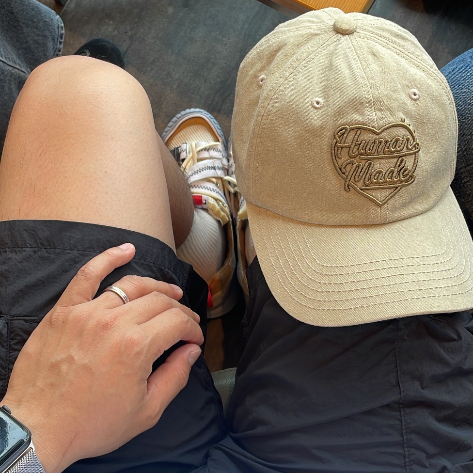 Human Made 6 Panel Twill Cap #1 Beige, Nike x Tom Sachs Mars Yard Overshoe 3.0 착용 스타일