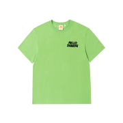 Hello Sunrise Volume Typo Tee Light Green