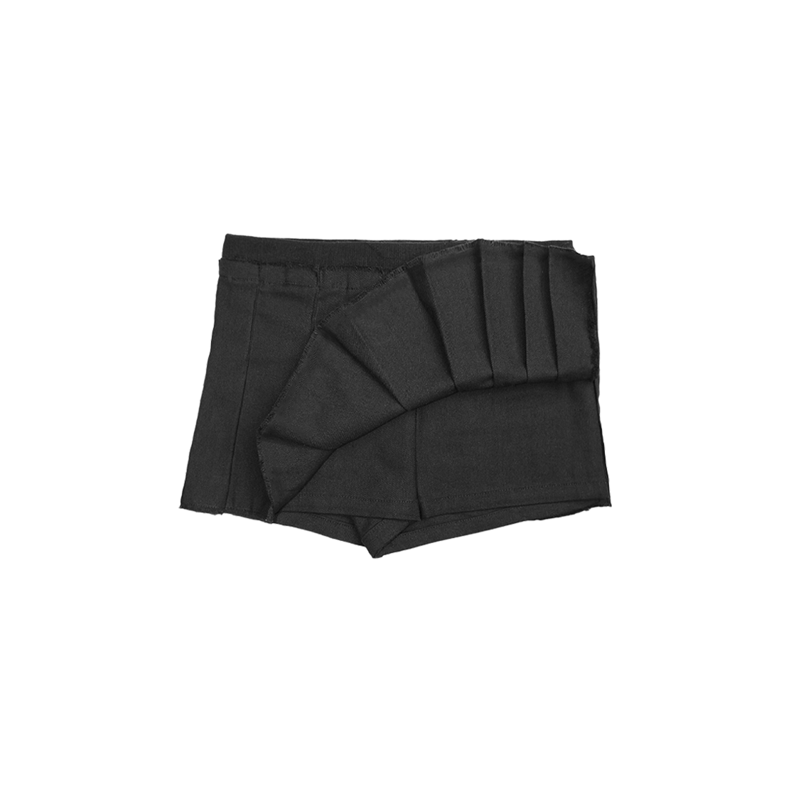 Bonnae-139 Bonnae Star Rivet Pleated Skort Black - #3