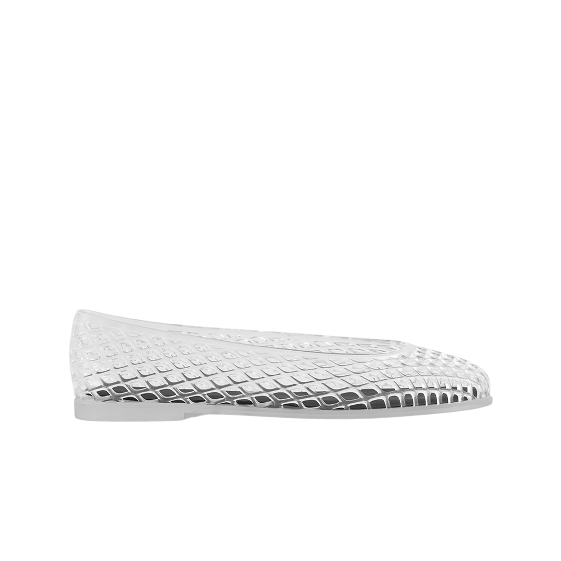 1267724004 (W) COS Cut-Out Jelly Ballet Flats Clear
