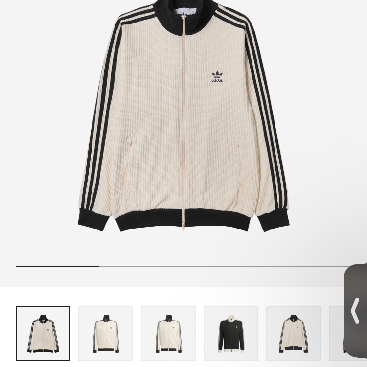Adidas Waffle Beckenbauer Track Top Wonder White - KR Sizing 착용 스타일