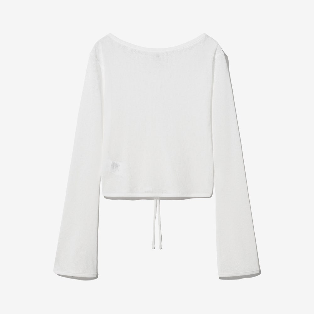 1100FS2RLH2453FOWH [6% 적립] FILA Mesh Shirring Cover-up Off White - #2