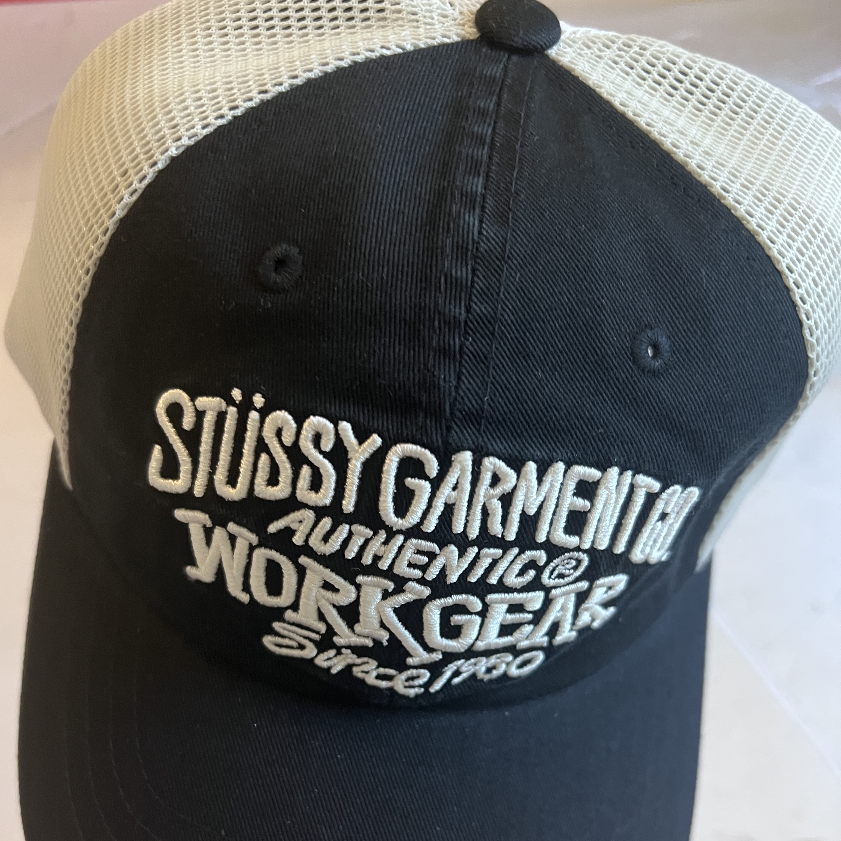 Stussy Low Profile Workgear Strapback Black 착용 스타일