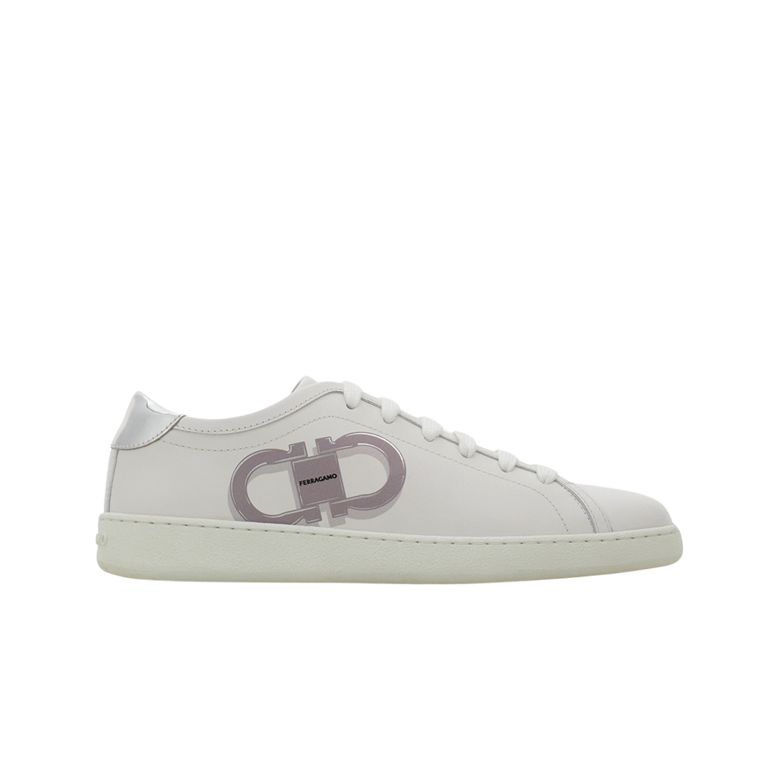 (W) 페라가모 더블 간치니 스니커즈 화이트 아이스((W) Ferragamo Double Gancini Sneaker White Ice)