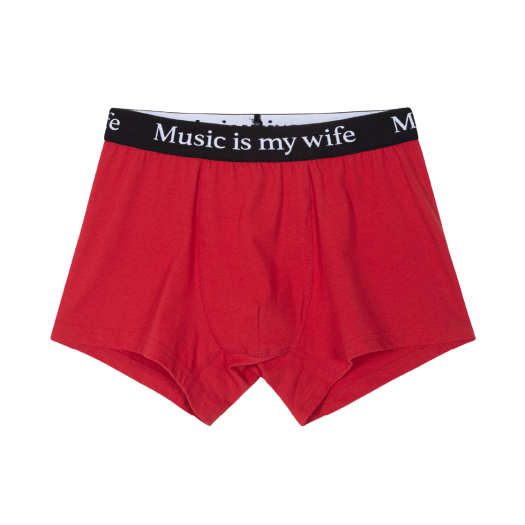 7793173 Mosquito Murderers Music is my wife Underwear Boxer Brief Red