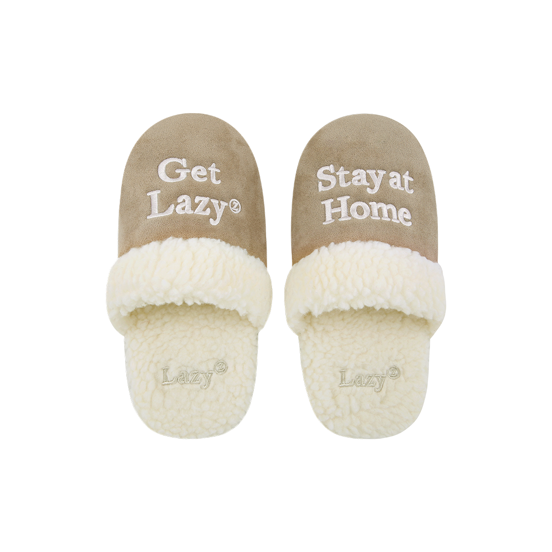 Merry Hug Fur room shoes - Cookie beige LAZYZ Merry Hug Fur room shoes - Cookie beige