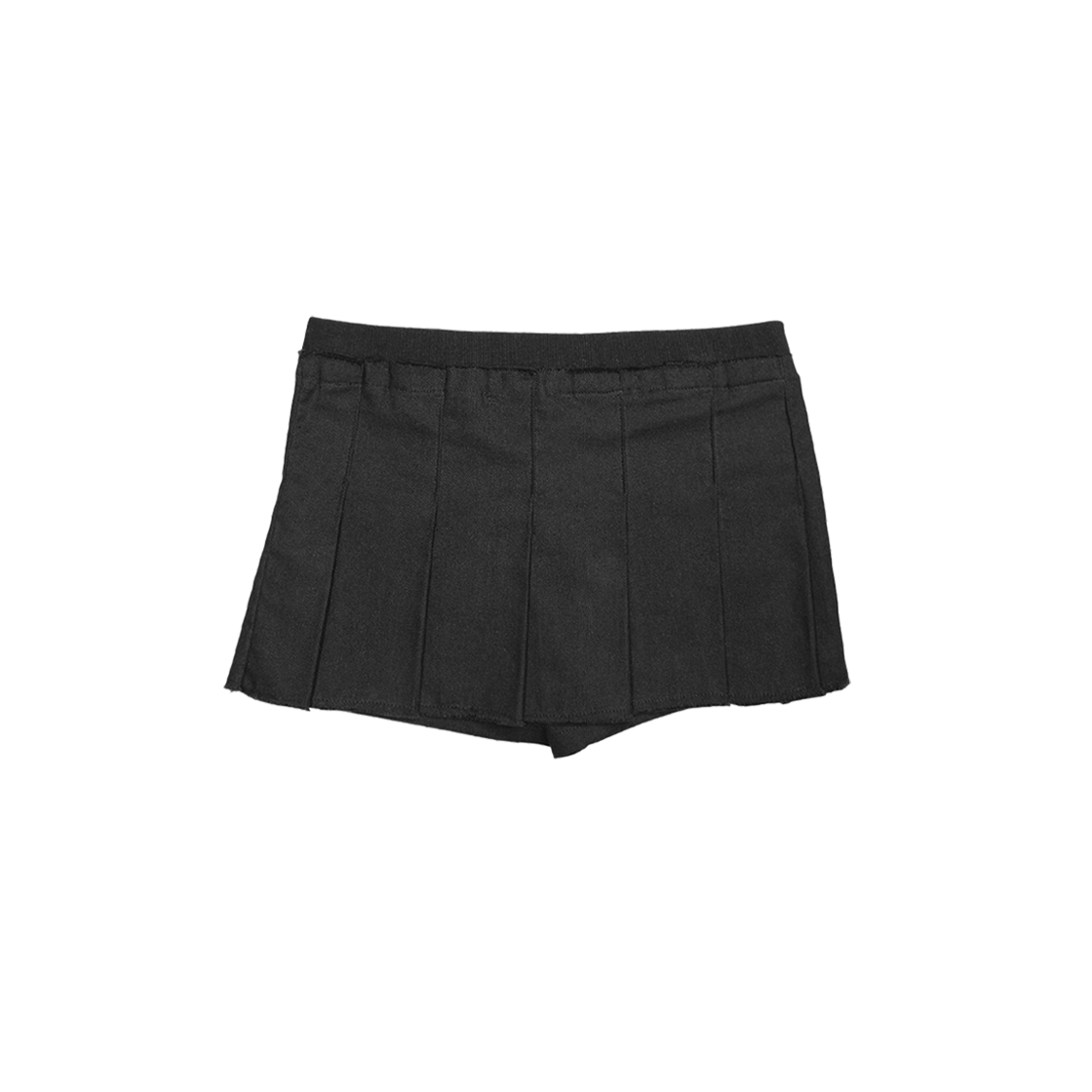 Bonnae-139 Bonnae Star Rivet Pleated Skort Black - #2