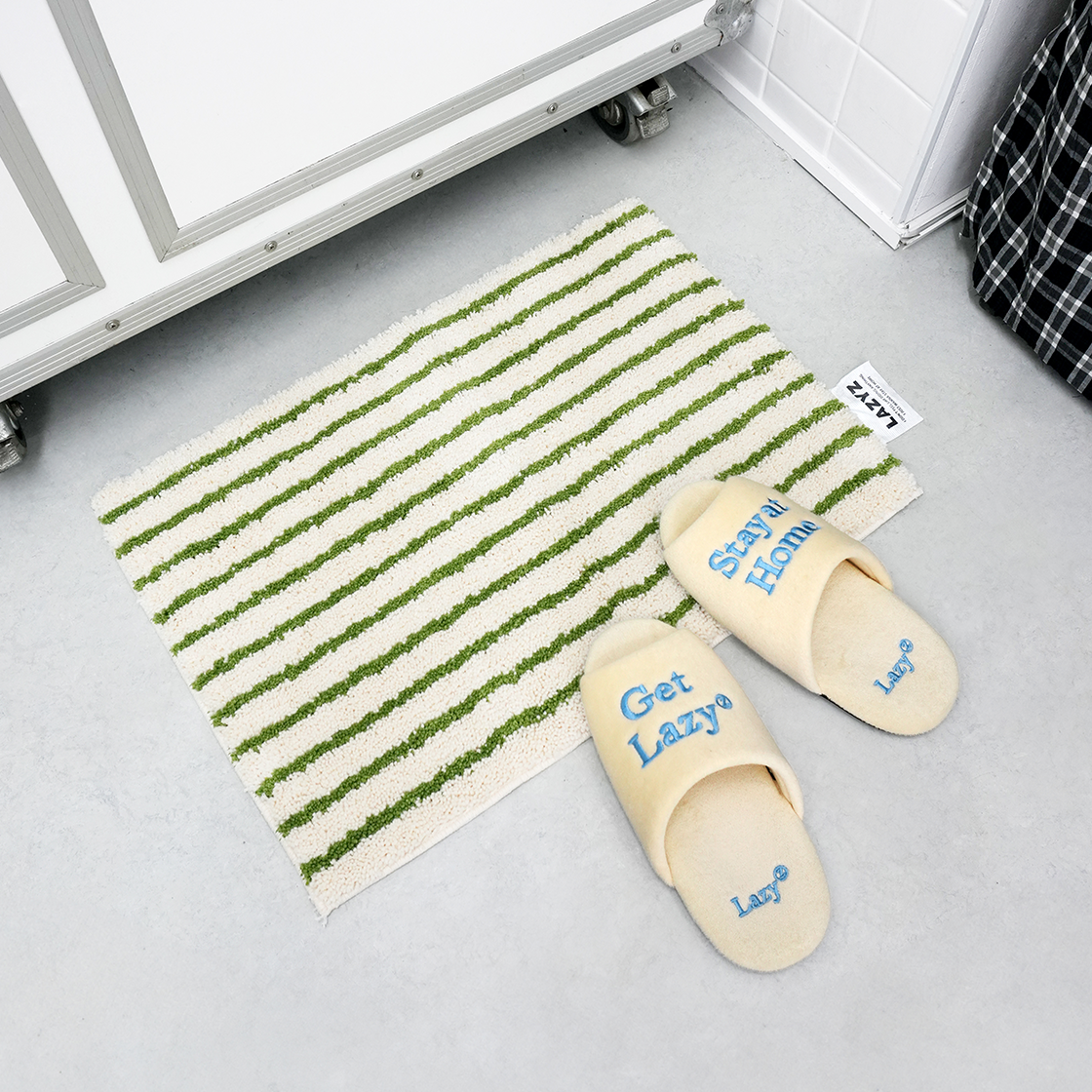 레이지지 세일러 스트라이프 러그 포레스트 그린(LAZYZ Sailor Stripe Rug - Forest Green) - 2
