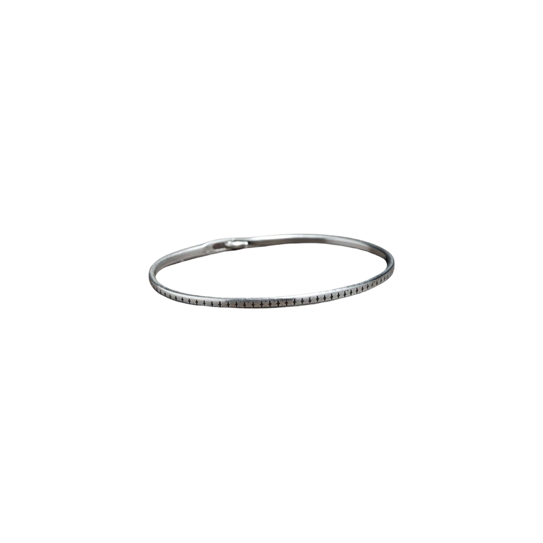 베르크슈타트 뮌헨 뱅글 후크 패턴 실버 - 25FW(Werkstatt:Munchen Bangle Hook Pattern Silver - 25FW)