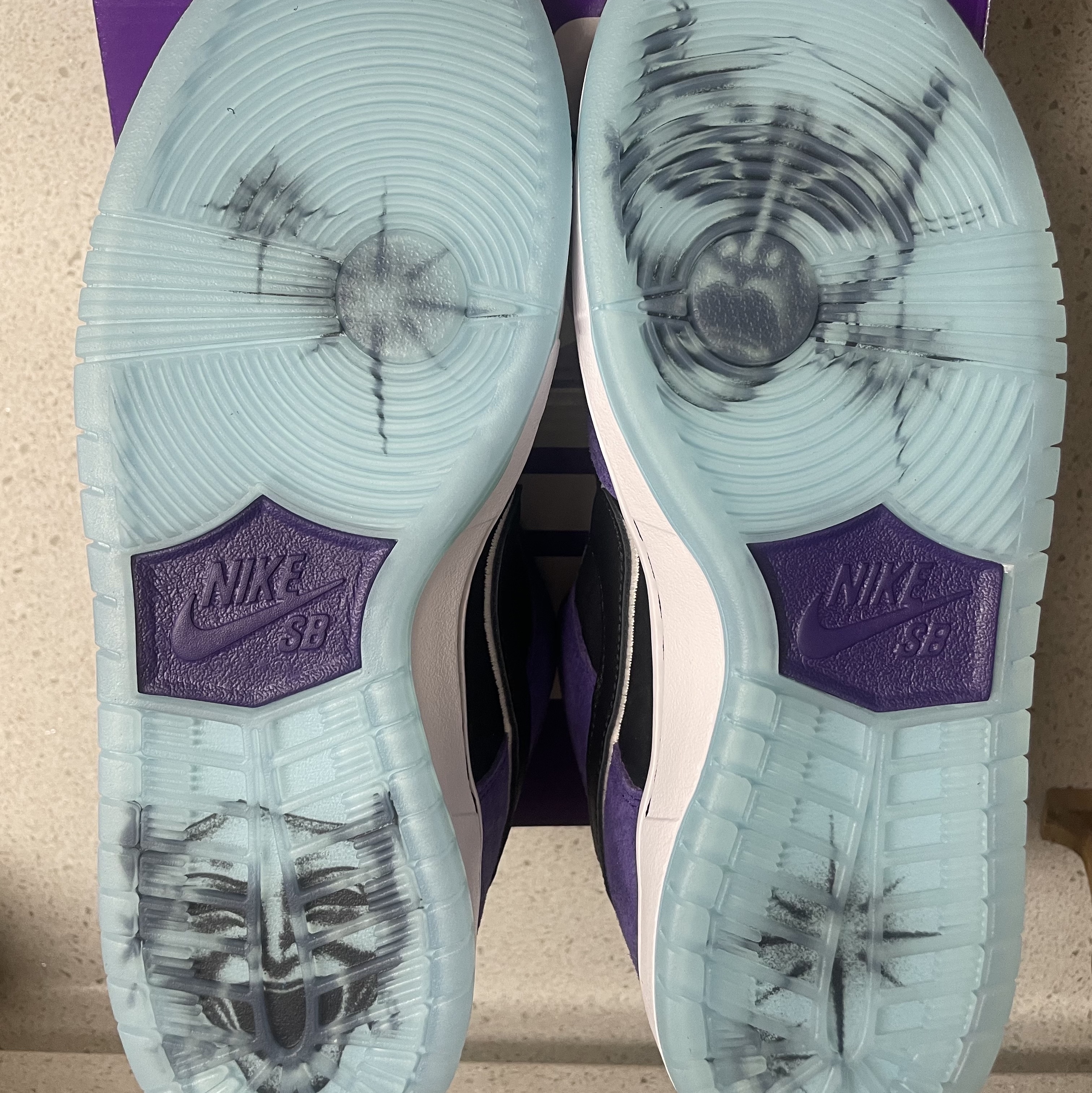 Nike x Hayley Wilson SB Dunk Low Pro Black and Court Purple, Nike Dunk Low Ugly Duckling Purple 착용 스타일 - 4