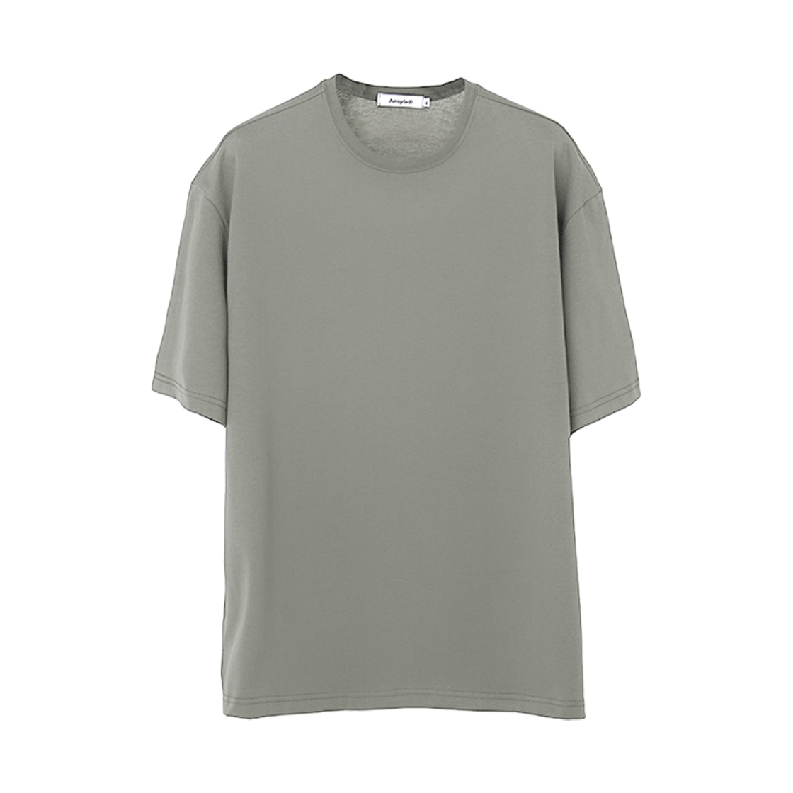 어레이드 소프트 사이드 슬릿 라운드 티셔츠 화이트(Arrayed Soft Side Slit Round T-Shirt White) - 3